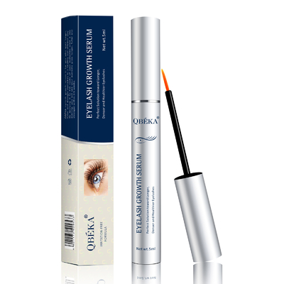 Cuttom Logo 5ml Serum pertumbuhan bulu mata alami Serum sintetis bebas wewangian Efek pertumbuhan cepat jangka panjang