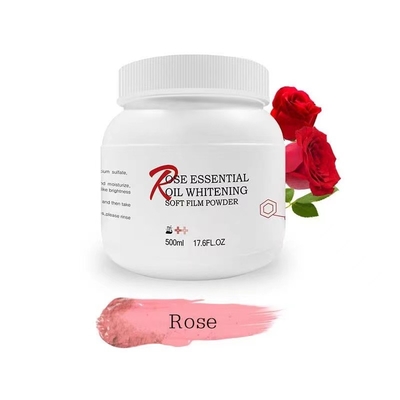 Private Label Rose Mask Powder Mencerahkan Dan Mengencangkan Topeng Wajah