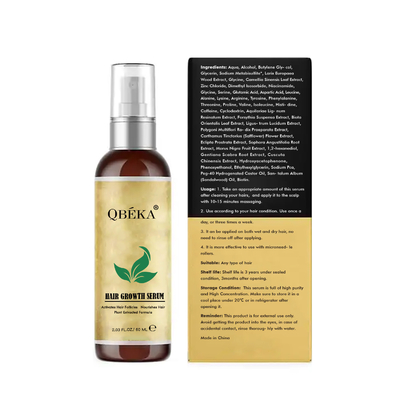 60ml Pure Natural Vegan Hair Growth Serum Membantu Menumbuhkan Rambut Yang Sehat dan Kuat