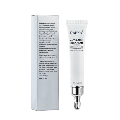 Mengurangi Garis-garis Ringan Penghilang Kerutan Mata FDA GMPC Sertifikasi Anti Aging Eye Cream