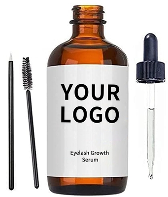 OEM Serum Pertumbuhan bulu mata wanita Meningkatkan pertumbuhan rambut dan keriting dengan produk perawatan keriting