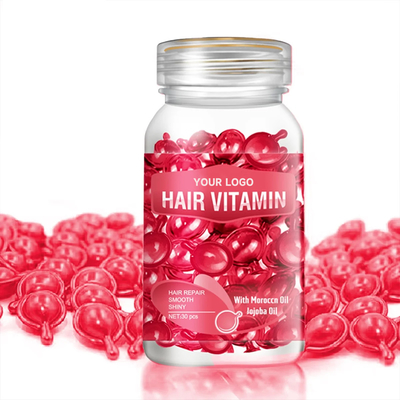 Minyak Jojoba Maroko Infused Custom Logo Hair Treatment Serum Kapsul untuk Label Pribadi