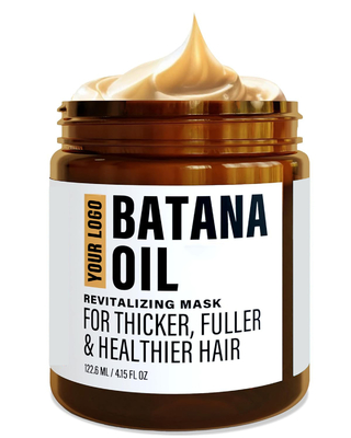 Dukungan Label Pribadi Logo Custom Batana Oil Leave in Conditioner untuk Nutrisi Rambut