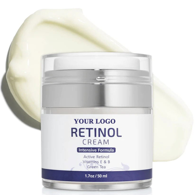 Vitamin A dan Peptida-diperkaya Label Pribadi Retinol Night Cream dengan tekstur Lifting