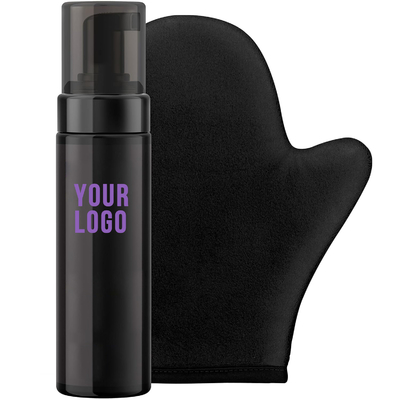 Color Correction Self Tanner Kit dengan Self Tanning Mitt Applicator Dark Tanning Mousse