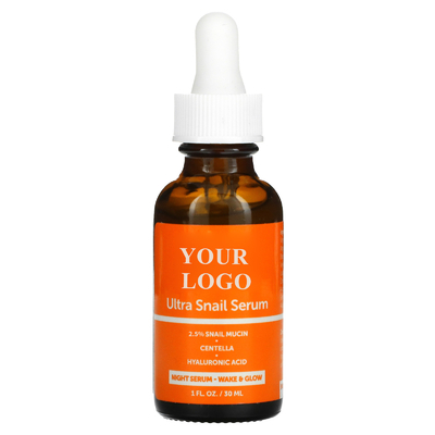 Rejuvenating Private Label Snail Mucin Repair Serum untuk kustomisasi kulit wanita