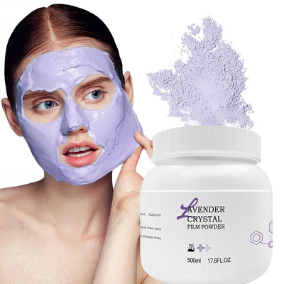 Home Peel-Off Lavender Jelly Mask Face Spa Anti Aging Hydrating Powder Mask Disesuaikan