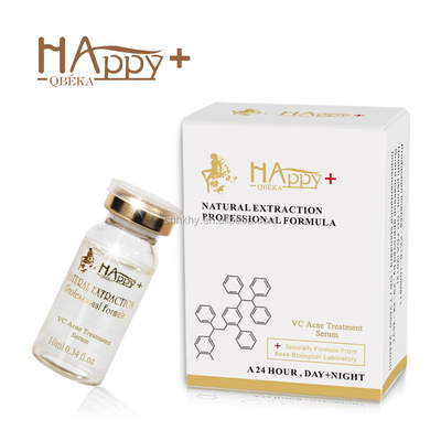 Menghilangkan bekas jerawat dengan QBEKA Happy Cosmetics Levorotatory VC Original Liquid Bio Serum
