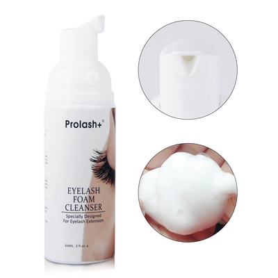 Custom Private Label Logo Lash Wash Pembersih bulu mata Shampoo Produk Bentuk cair untuk wajah