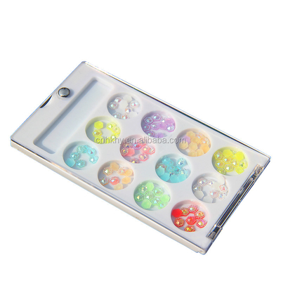 Rhinestones kuku L01 Flat Back Phone Dekorasi 3D Glitter Batu untuk alat manikur 45g