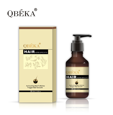 Label pribadi 100ml Anti Rambut Rontok Tonic Botanical Herbal Rambut Pertumbuhan Cairan