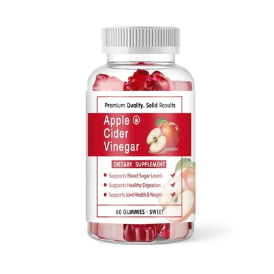 Apple Cider Vinegar Candy Kesehatan Berat Badan Rendah Permen karet 24 Bulan Jangka Panjang