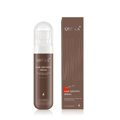 Unisex 80ml QBEKA Polygonum Multiflorum Hair Growth Liquid untuk aktivasi folikel selama 15 hari