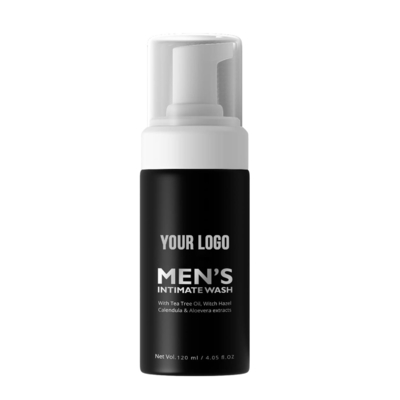 Solusi Perawatan Kebersihan Lengkap Label Pribadi Men's Foaming Tea Tree Oil Intim Wash