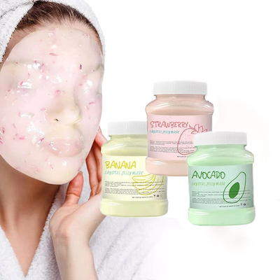 650g Volume Organic Fruit Mask Powder untuk Perawatan Wajah DIY Crystal Jelly Mask Product