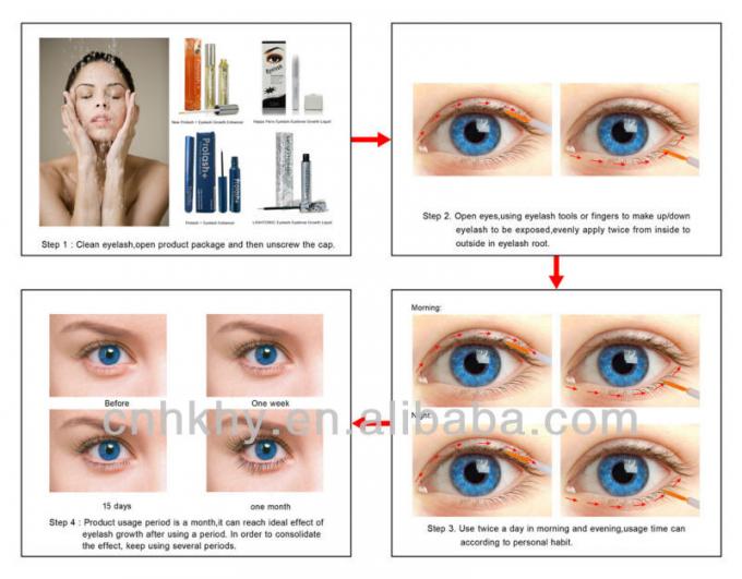 Label Pribadi Kuat Bergizi Lash alis Serum pertumbuhan bulu mata untuk bulu mata yang sehat 5