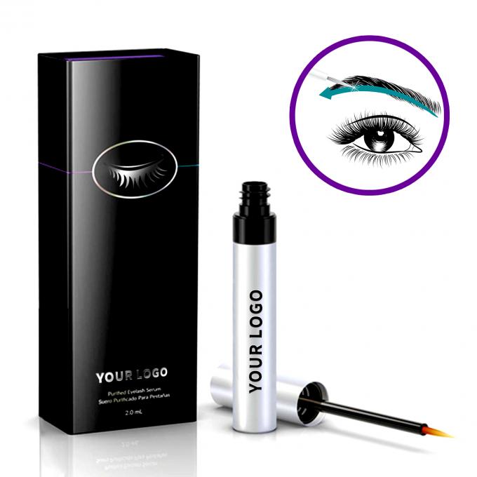 Label Pribadi Kuat Bergizi Lash alis Serum pertumbuhan bulu mata untuk bulu mata yang sehat 0