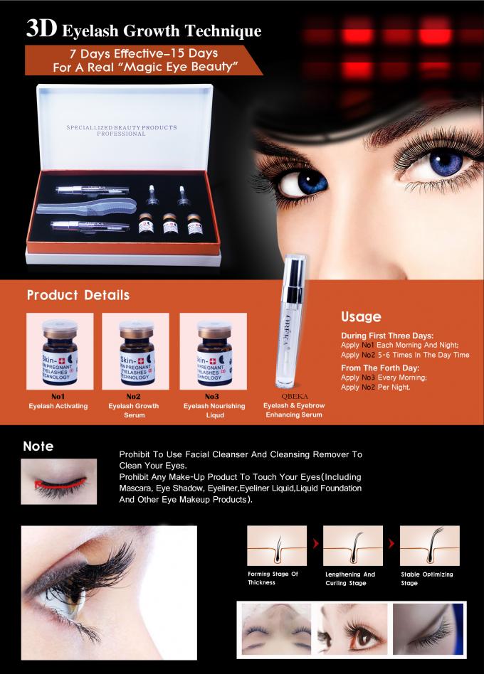 Serum Peningkat Pertumbuhan 3D yang melembabkan Solusi Utama untuk Lashes dan Alis Jarang 0