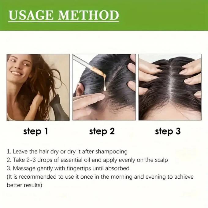 30 Minyak Esensial Ekstrak Rosemary Mint Scalp Minyak Penguat Rambut untuk Logo Khusus 1