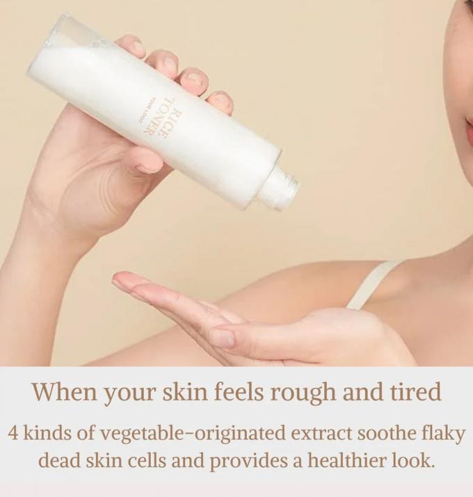 Ekstrak Alam Toner Nasi Label Pribadi Dukungan untuk melembabkan dan mengisi kembali kulit 0