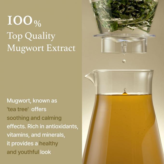 Serum Ekstrak Mugwort Pria untuk Menyenangkan Kulit Sensitif Mengurangi Kemerahan dan Hidrasi 1