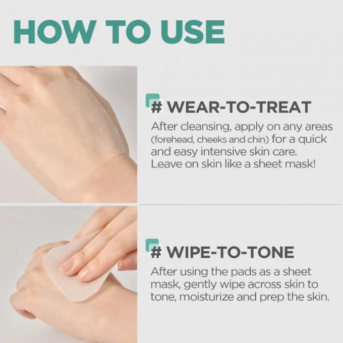 Custom Logo Daily Face Toner Pad untuk Wanita 7 Jenis Square Cotton Facial Pad 2