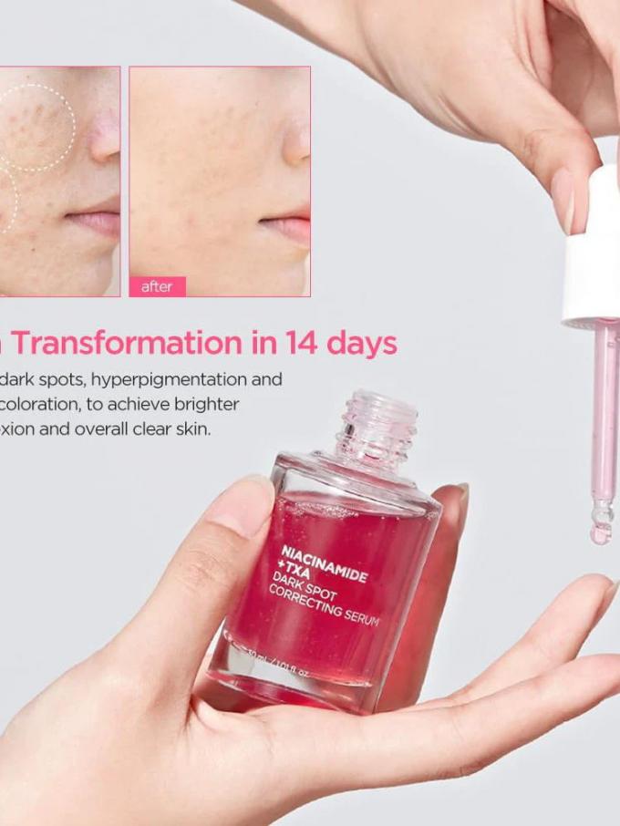 Serum Wajah Asam Niacinamide Tranexamic Wanita untuk Koreksi Tone Kulit yang Sama dan Bintik Hitam 2