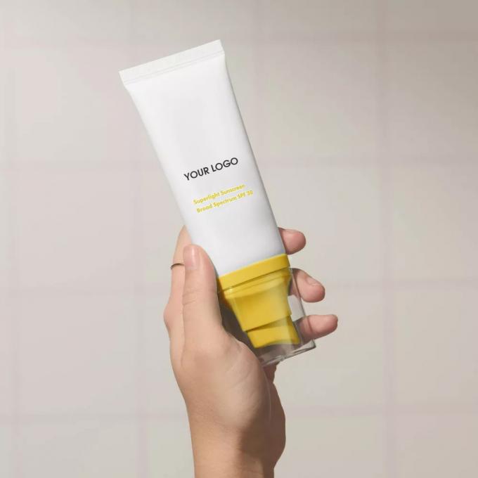 Perlindungan Matahari Pria Label Pribadi SPF 30 Pelindung Matahari dengan Zinc Oxide Light Weight Cream 0