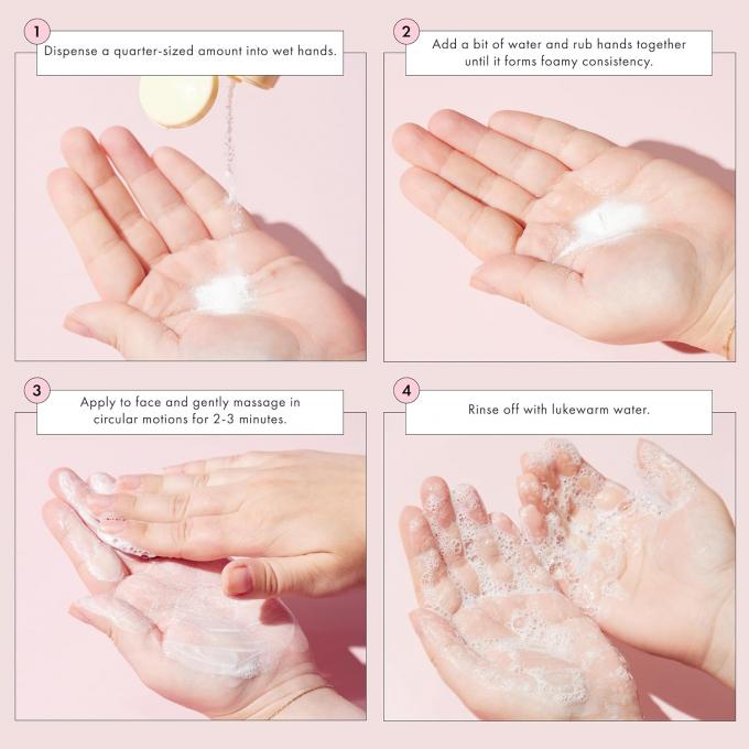 Dukungan Private Label Enzyme Face Wash Powder Pria Papaya Powder Powder Pembersih Powder 2