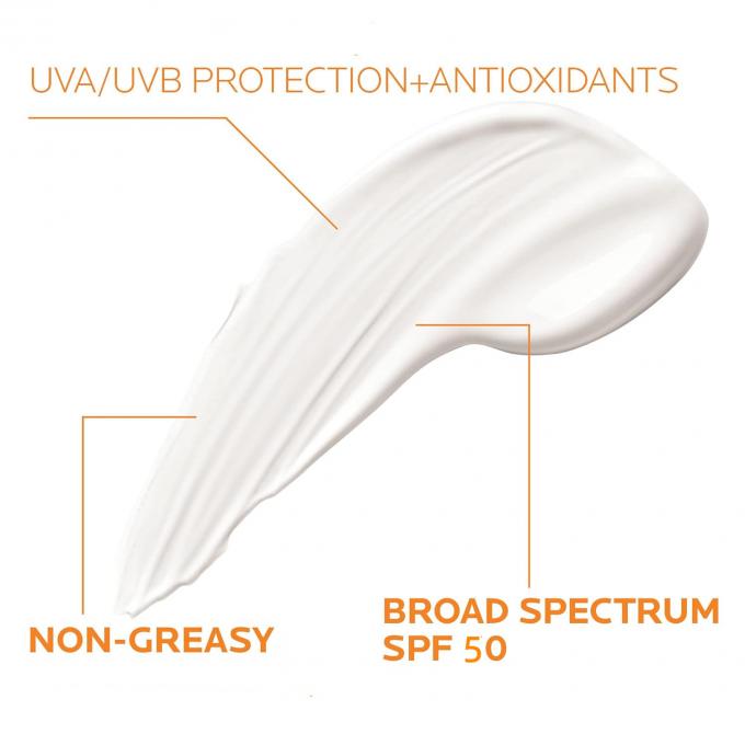 SPF 50 Pelindung Matahari Pria Perlindungan UVA/UVB Berspektrum Luas Ringan Tidak Berwarna Putih 1