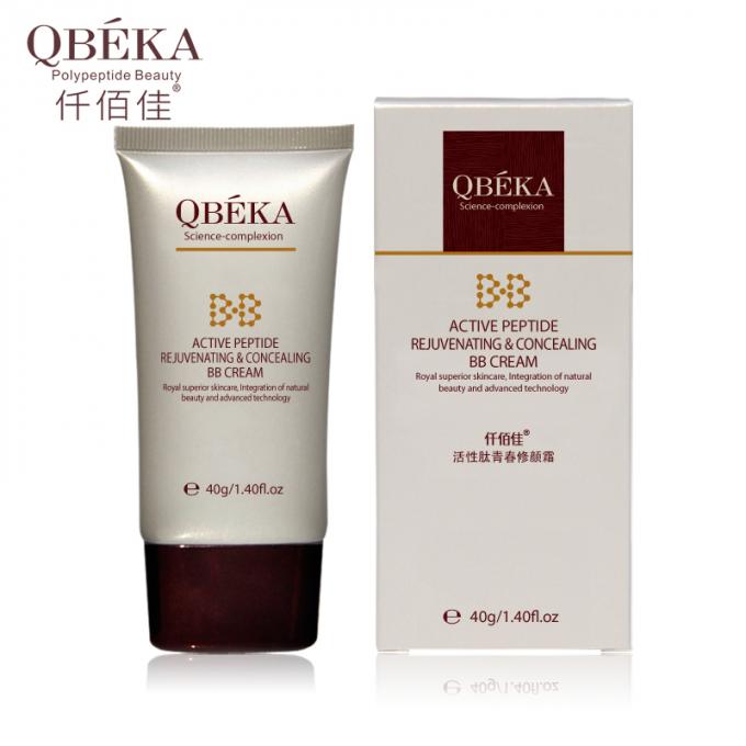 QBEKA Active Peptide Rejuvenating and Concealing BB Cream for Adults Blok UV Repair Skin (Krem BB yang Meremajakan dan Menyembunyikan Perut) 0