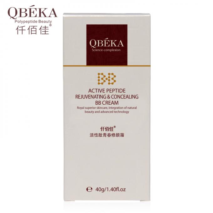 QBEKA Active Peptide Rejuvenating and Concealing BB Cream for Adults Blok UV Repair Skin (Krem BB yang Meremajakan dan Menyembunyikan Perut) 4
