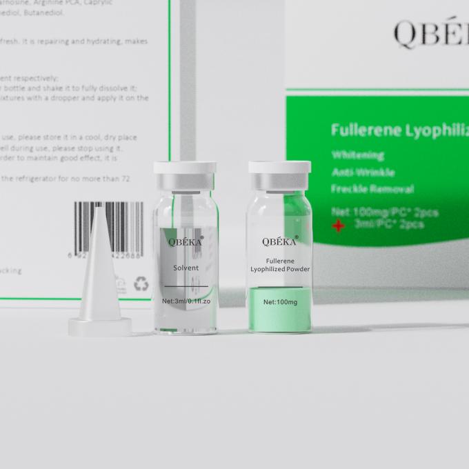 Serum bubuk Fulerene Lyophilized yang ampuh untuk pemutih anti-penuaan pada semua jenis kulit 2