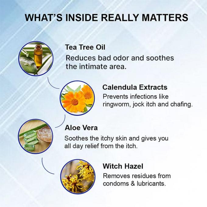 Solusi Perawatan Kebersihan Lengkap Label Pribadi Men's Foaming Tea Tree Oil Intim Wash 1