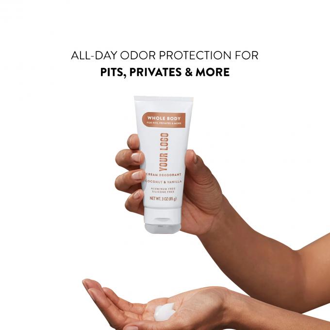 Dukungan Label Pribadi 72 Jam Aluminium Bebas Wanita Deodorant Cream untuk Pengendalian Bau 1