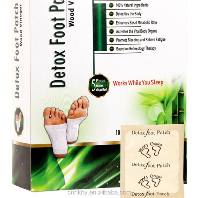 Detoksifikasi mendalam dan pembersihan darah Patch kaki dengan Kesehatan Organik Cuka Bambu 6