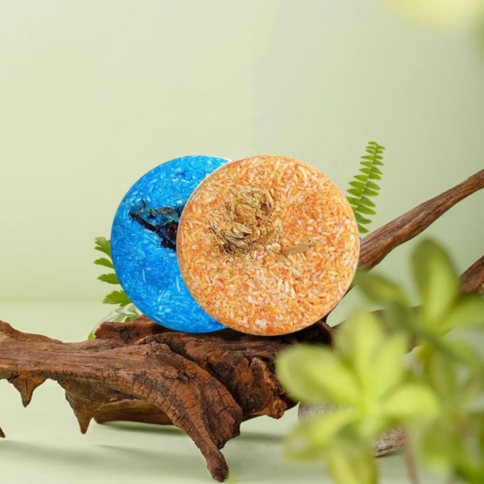 Disesuaikan Merek Sendiri Ukuran Biasa Shampoo Bar Minyak Zaitun Dengan Bahan Alami 0