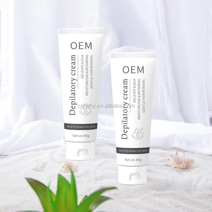 Kulit sensitif Cobalah krim herbal depilatory kami untuk penghapusan rambut lembut Bikini / Intim 6