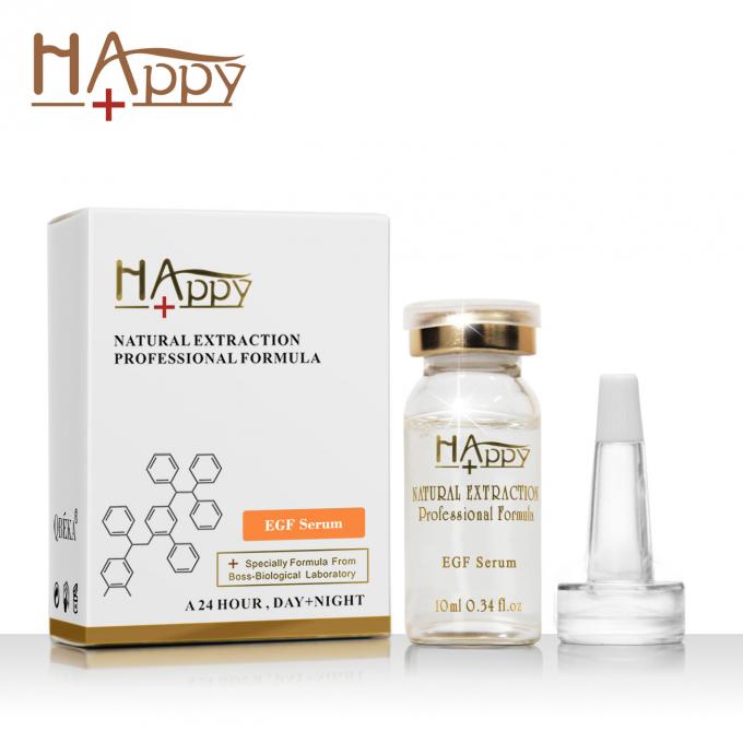 10ml Kapasitas Ampul Sel induk Solusi EGF Serum wajah untuk anti-penuaan Disesuaikan 0