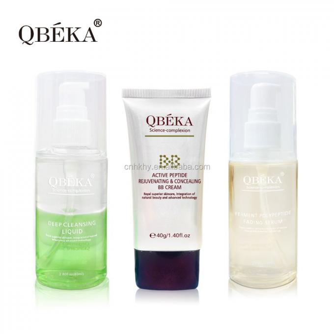 QBEKA Ferment Polypeptide Fading Serum Whitening Gold Facial Kit untuk efek lifting 4