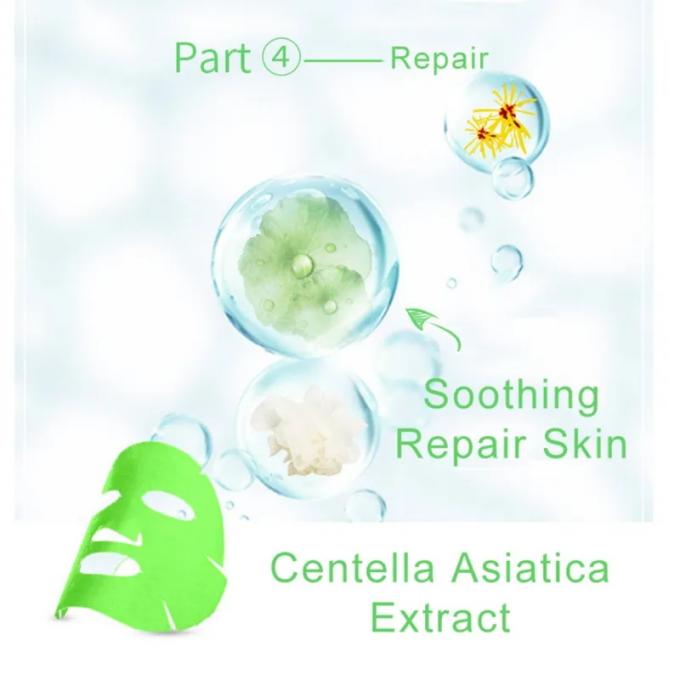 Masker wajah asam hialuronat multi-warna untuk melembutkan dan mencerahkan kulit unisex 3
