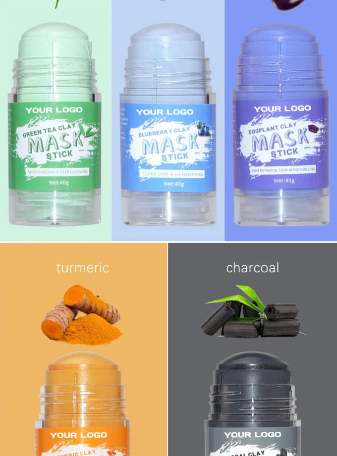Green Tea Purifying Clay Stick Mask untuk Pengendalian Minyak dan Pembersihan Pori yang Disesuaikan 2