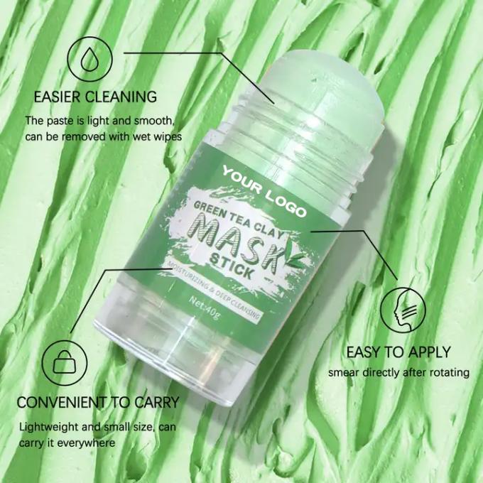 Green Tea Purifying Clay Stick Mask untuk Pengendalian Minyak dan Pembersihan Pori yang Disesuaikan 4