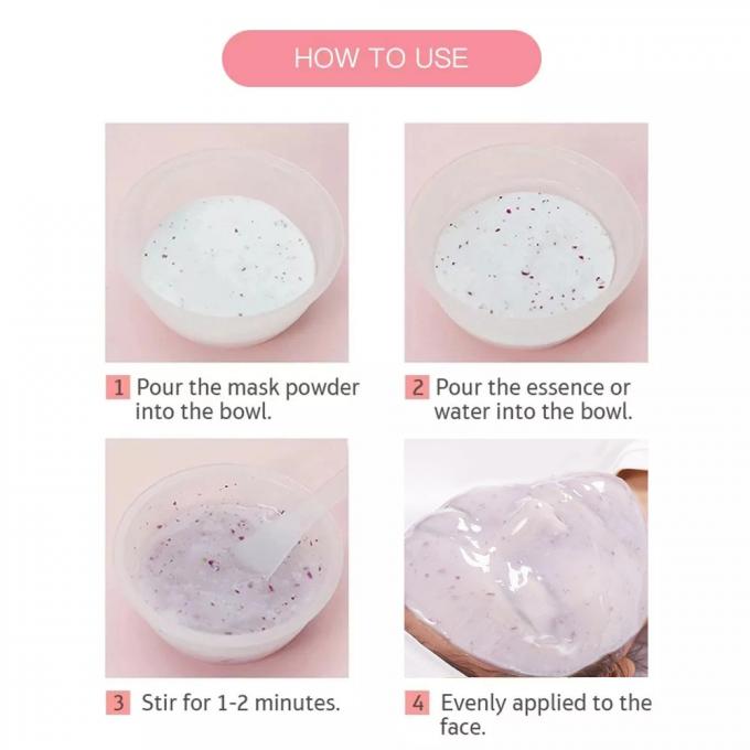 Home Peel-Off Lavender Jelly Mask Face Spa Anti Aging Hydrating Powder Mask Disesuaikan 10