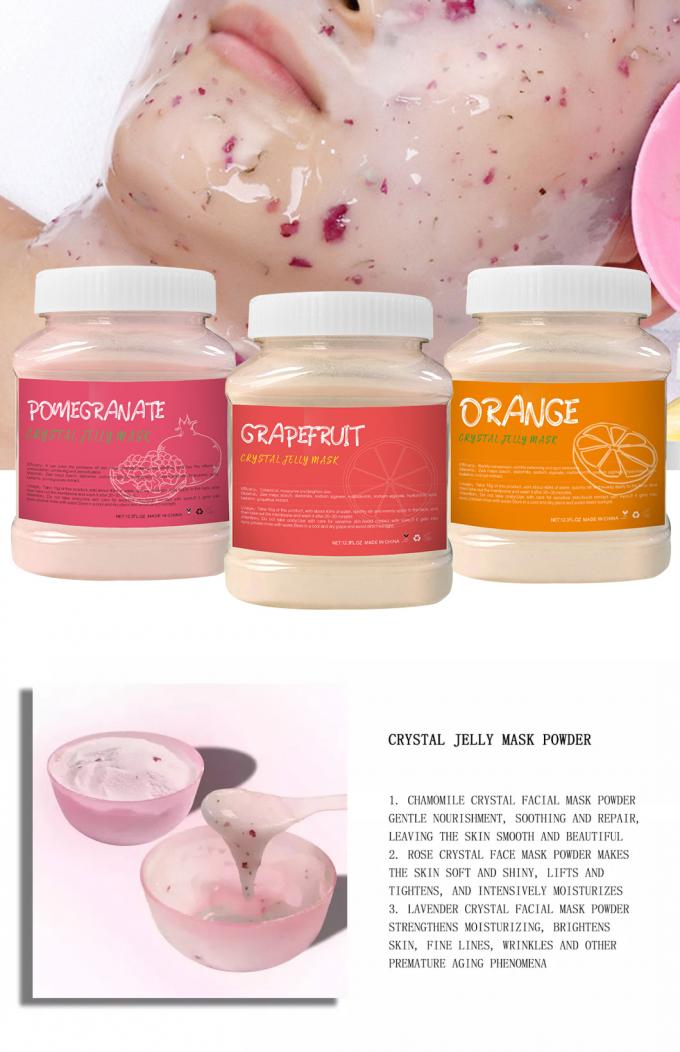 650g Volume Organic Fruit Mask Powder untuk Perawatan Wajah DIY Crystal Jelly Mask Product 4
