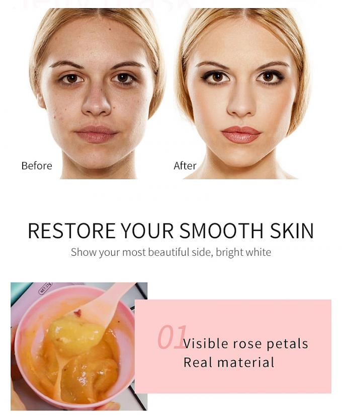Label pribadi Hyaluronic Acid Face Mask Whitening Fungsi Face Mask Soft Mud Mask 7