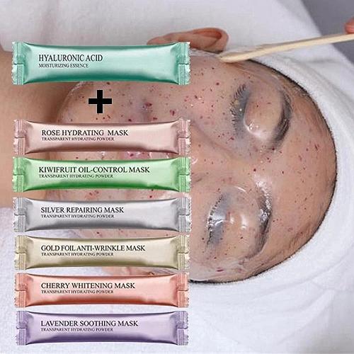 Label pribadi Hyaluronic Acid Face Mask Whitening Fungsi Face Mask Soft Mud Mask 4