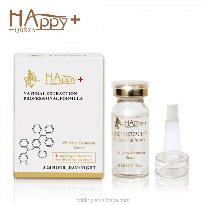 Menghilangkan bekas jerawat dengan QBEKA Happy Cosmetics Levorotatory VC Original Liquid Bio Serum 5