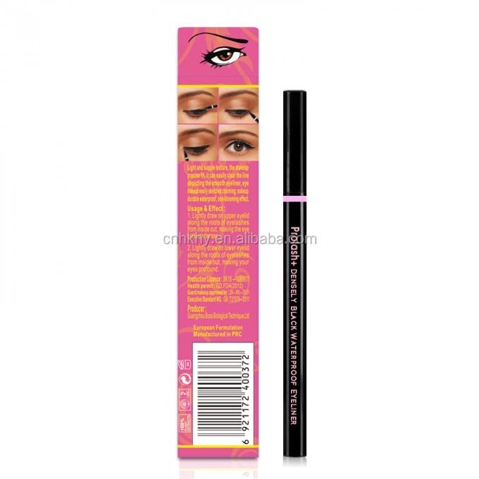 Waterproof Eyeliner Pen Makeup Mata tahan lama Clip Ultra-halus Alat tahan keringat Cairan 0