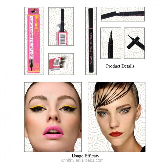 Waterproof Eyeliner Pen Makeup Mata tahan lama Clip Ultra-halus Alat tahan keringat Cairan 3